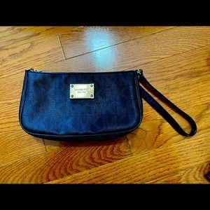 Michael Kors black wristlet